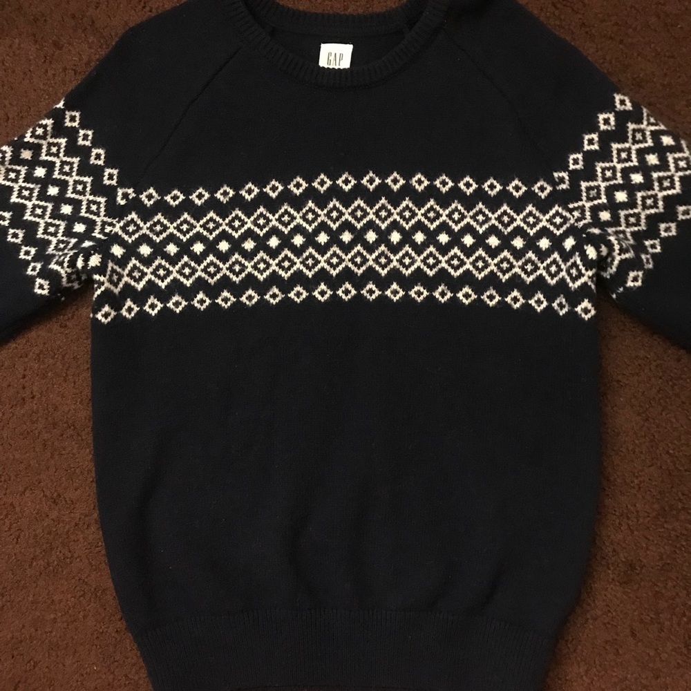Men’s Fair Isle Gap Crewneck Sweater